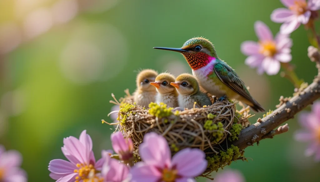 why do you never see baby hummingbirds