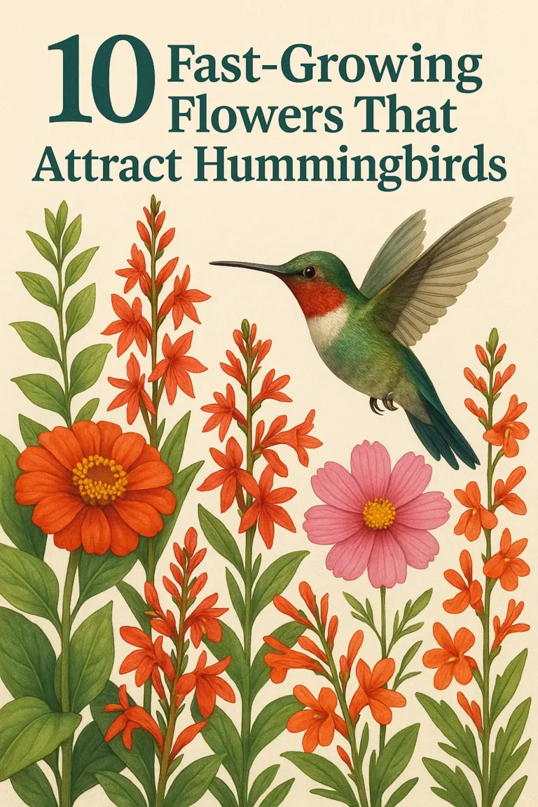 10 Fast-Growing Flowers That Attract Hummingbirds